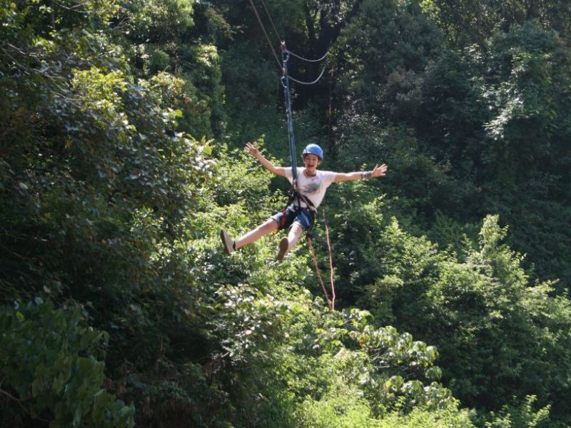 Zipline at Belihuloya