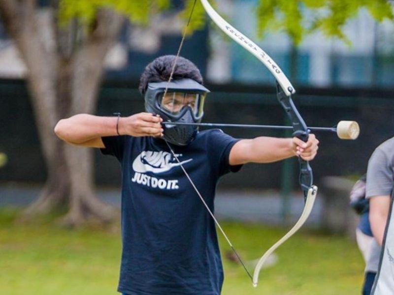 Archery tag activity at Kinchigune 